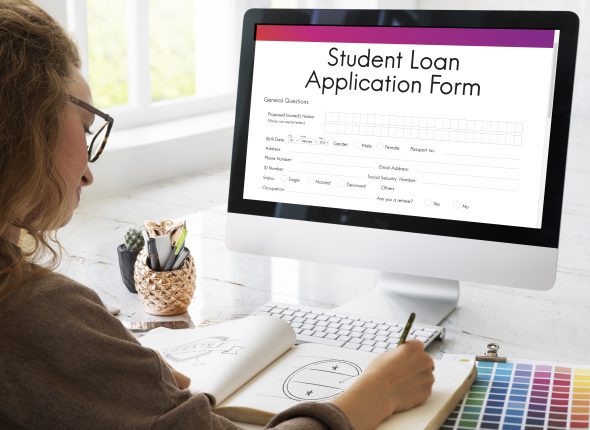 Student Loan Application Form Registration Concept